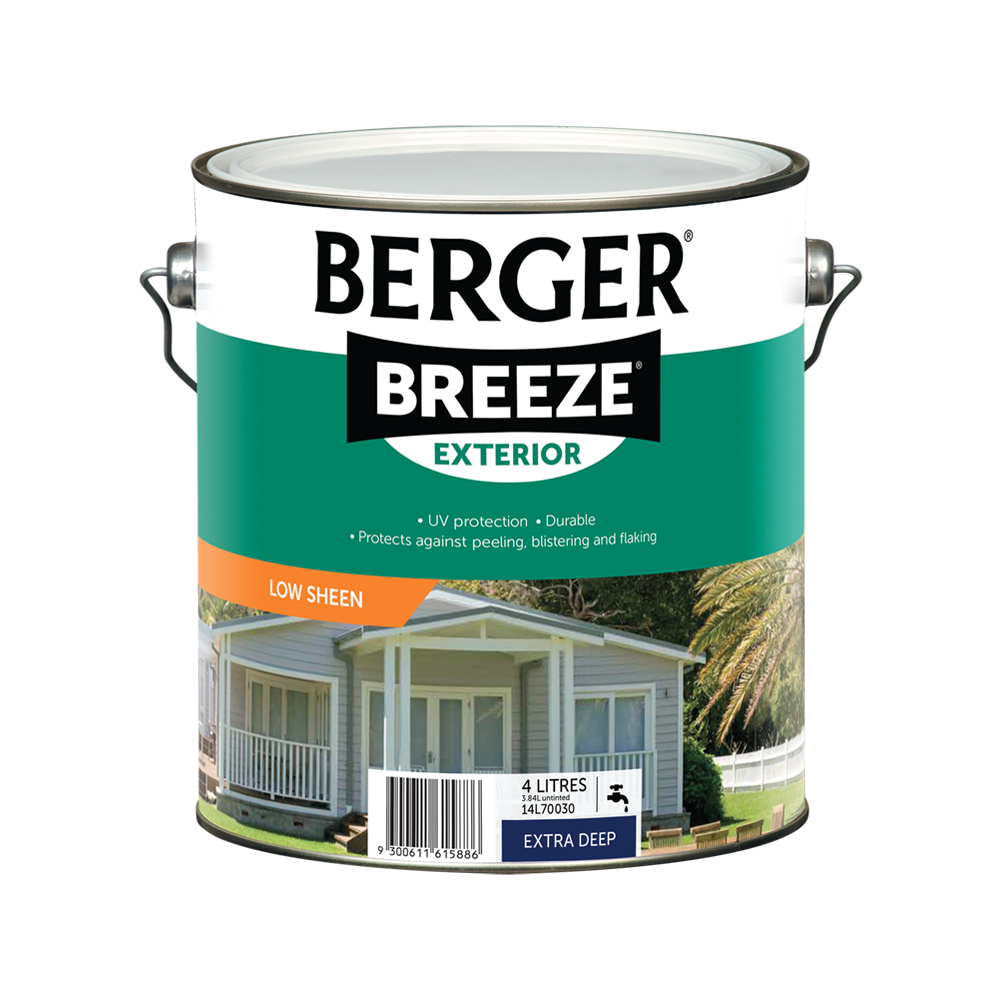 Berger Breeze Exterior Low Sheen Extra Deep 4L