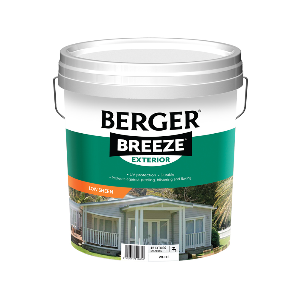 Berger Breeze Exterior Low Sheen White 15L Inspirations