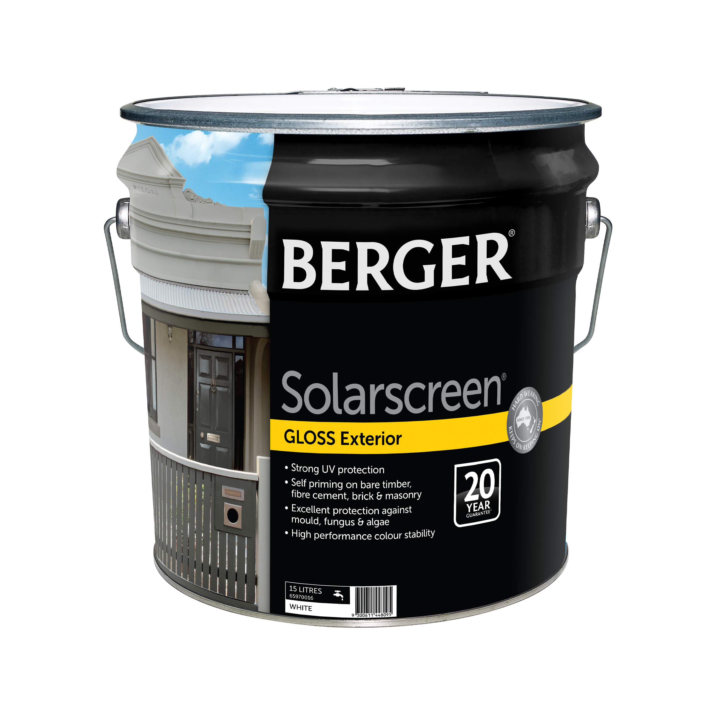 Berger Solarscreen Gloss White 15L Inspirations Paint