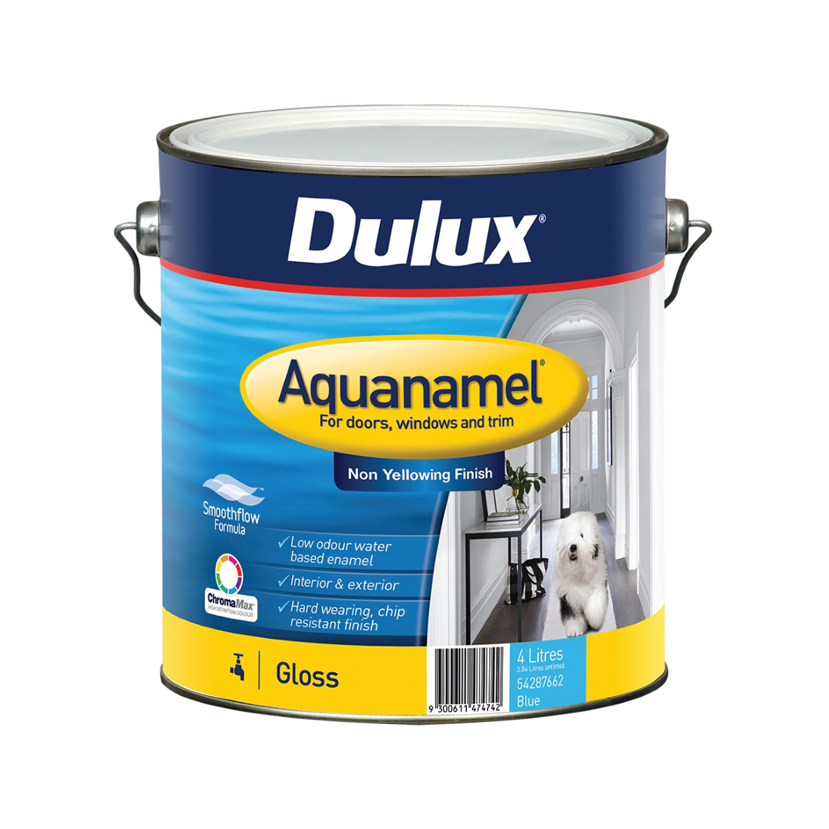Dulux Aquanamel Gloss Blue 4L Inspirations Paint