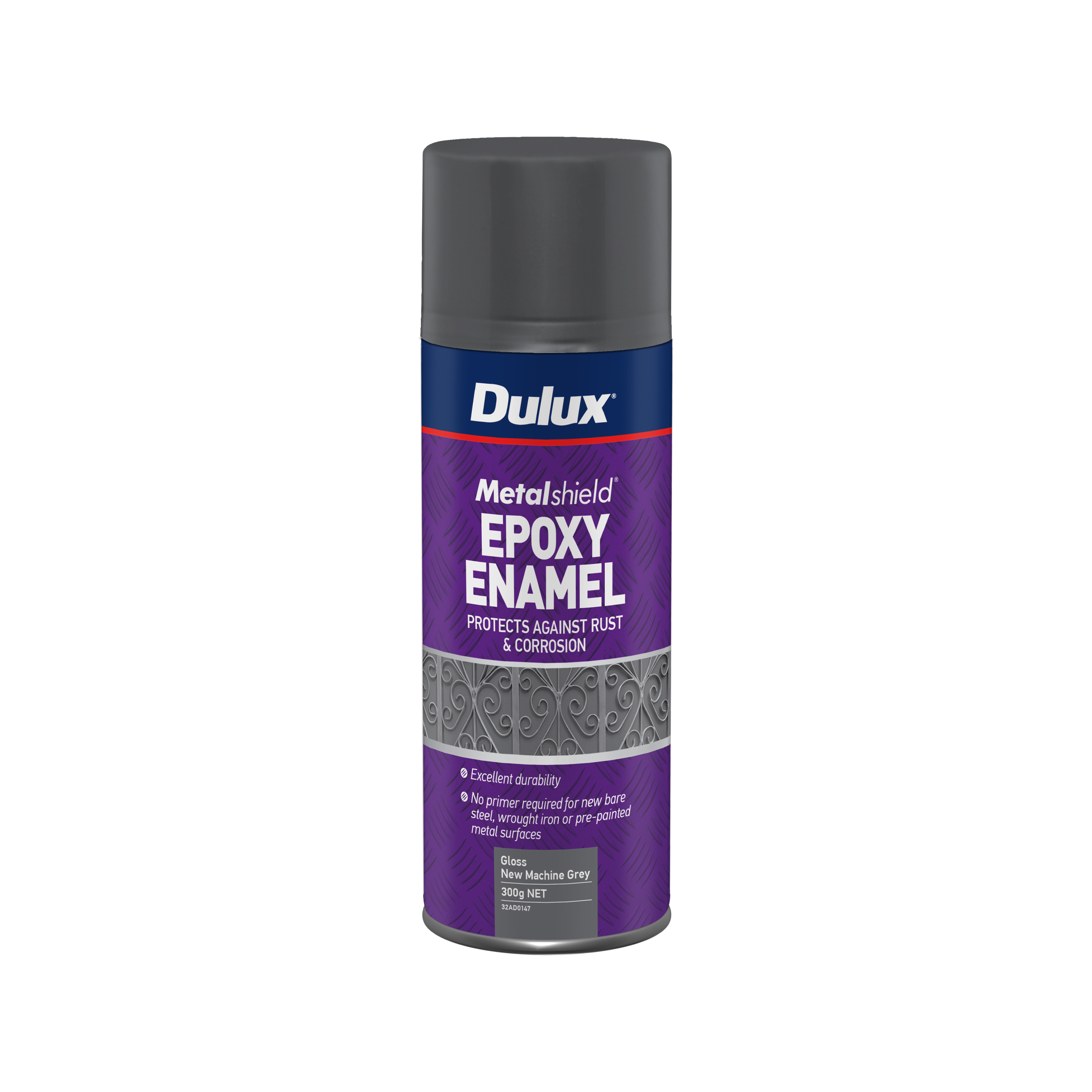 Dulux Metalshield Epoxy Enamel Gloss New Machine Grey 300g