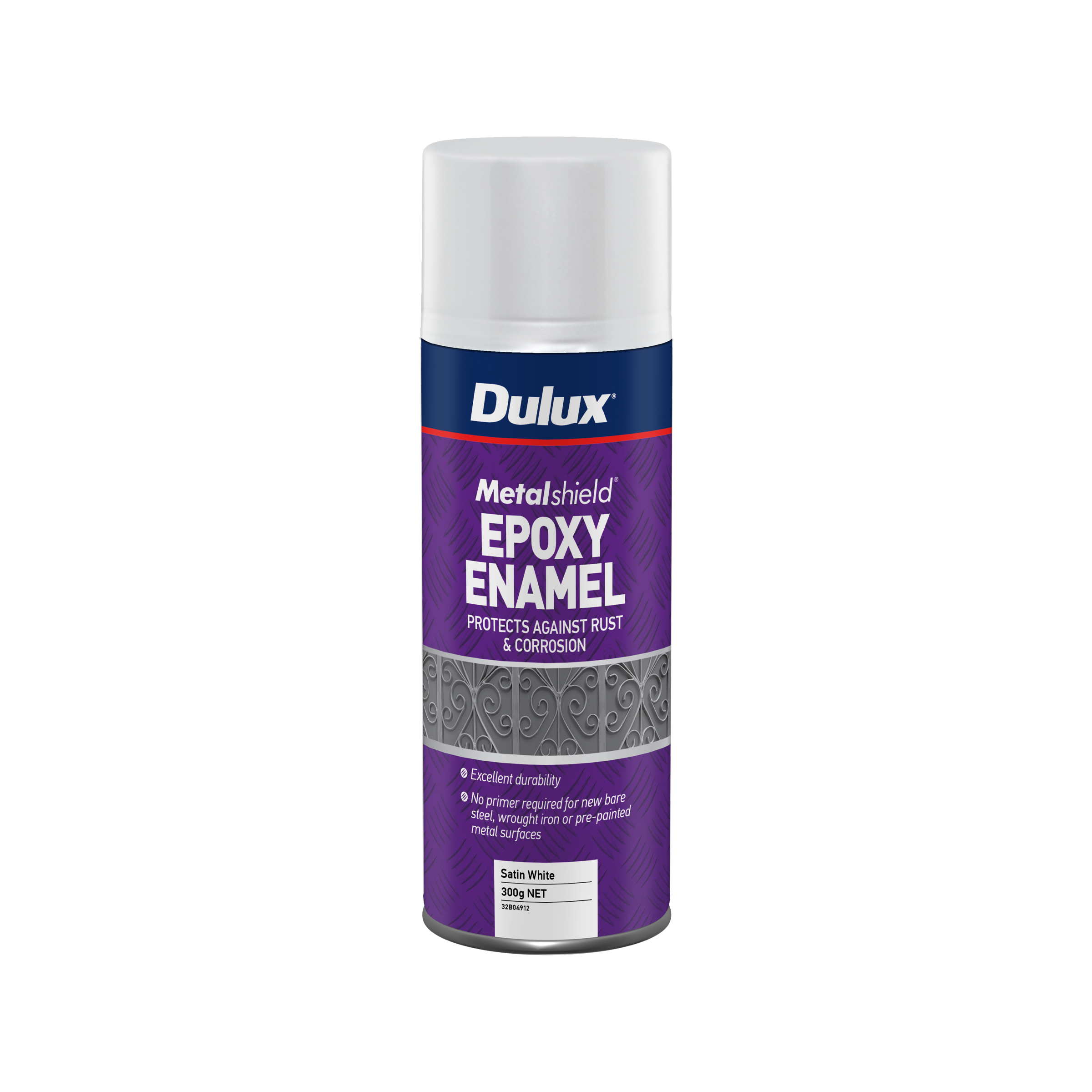 Dulux Metalshield Epoxy Enamel Satin White 300g Inspirations Paint