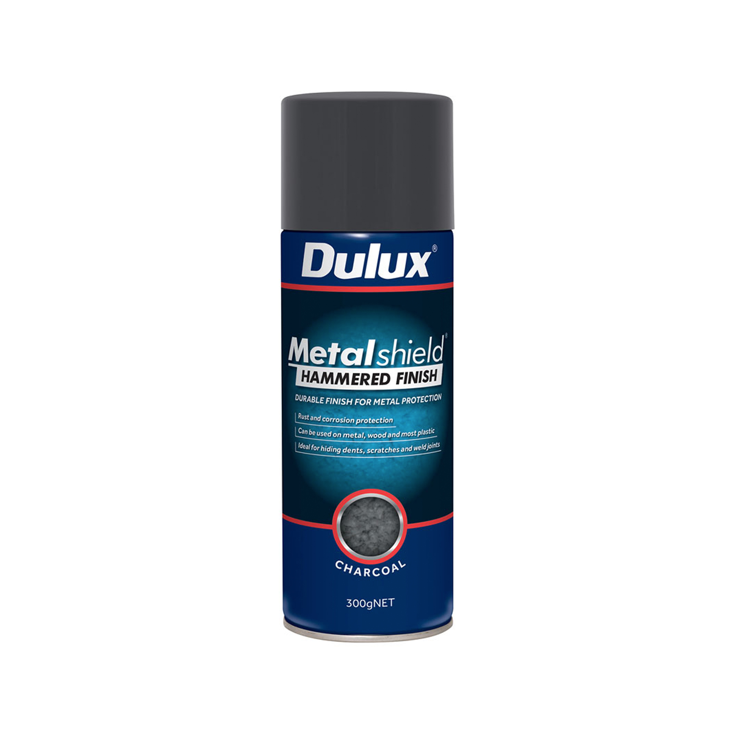 Dulux Metalshield Hammered Finish Charcoal 300g Inspirations Paint