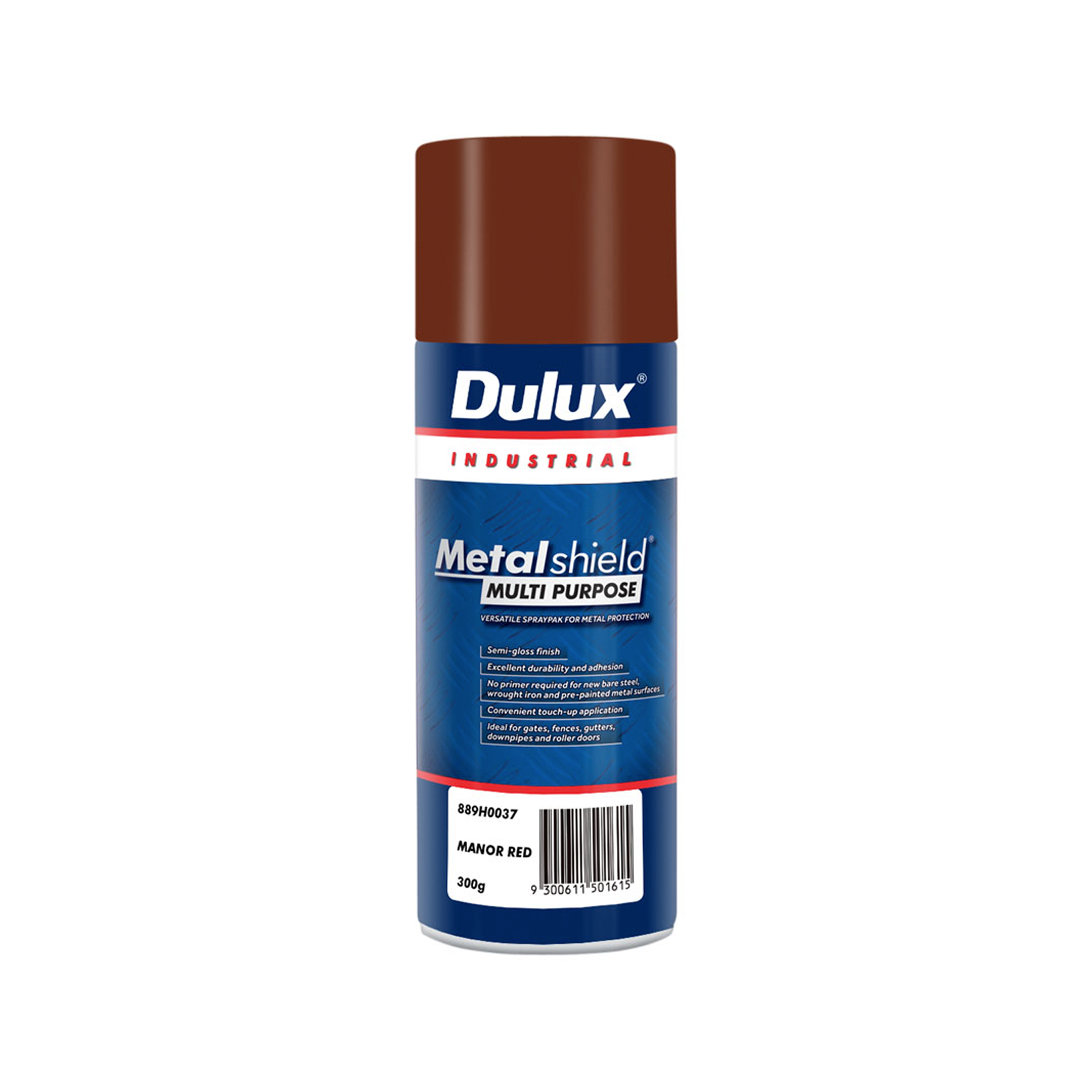 Dulux Metalshield Multipurpose Spray Paint Manor Red 300g