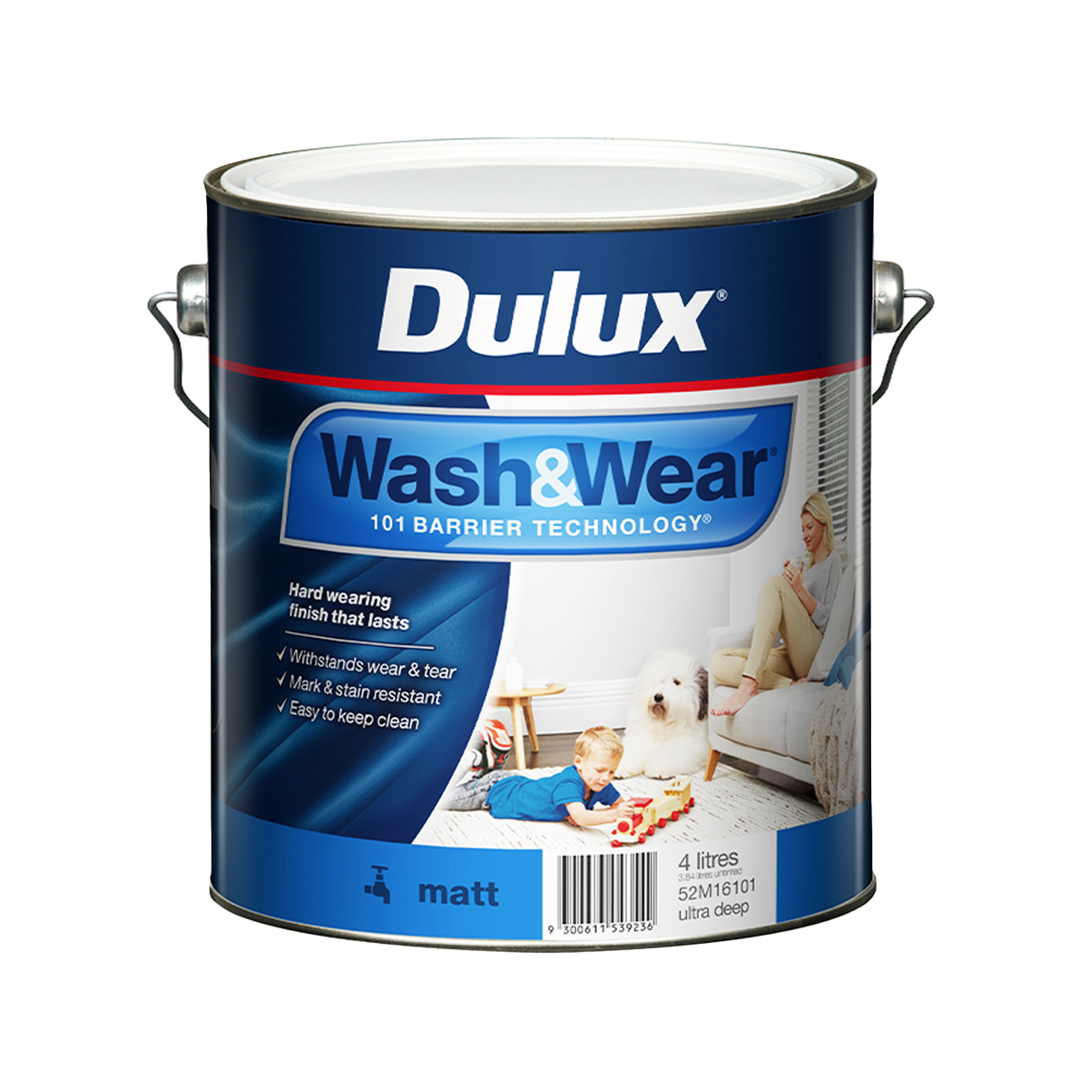 Dulux Wash&Wear Matt Ultra Deep 4L Inspirations Paint