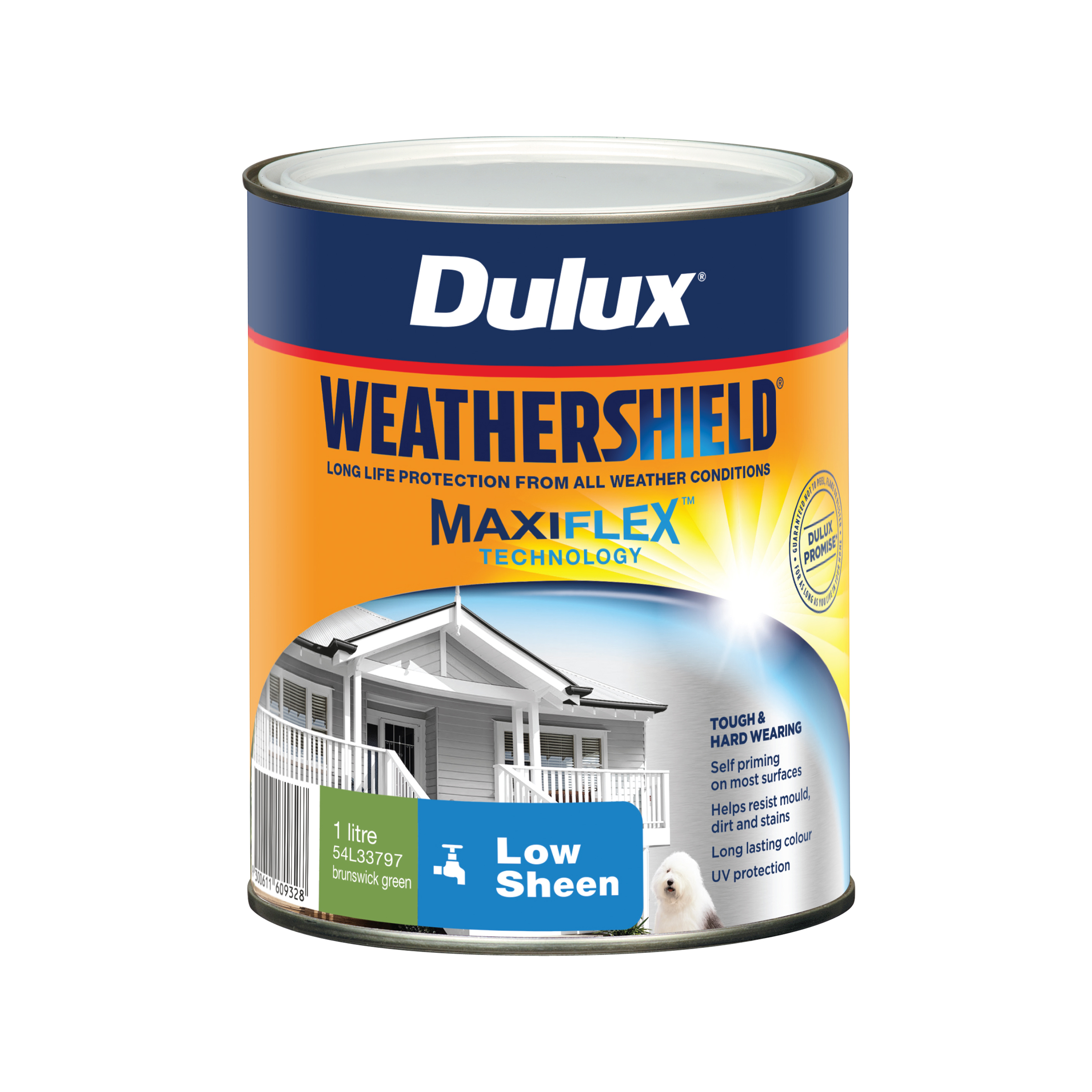 Dulux Weathershield Low Sheen Brunswick Green 1L
