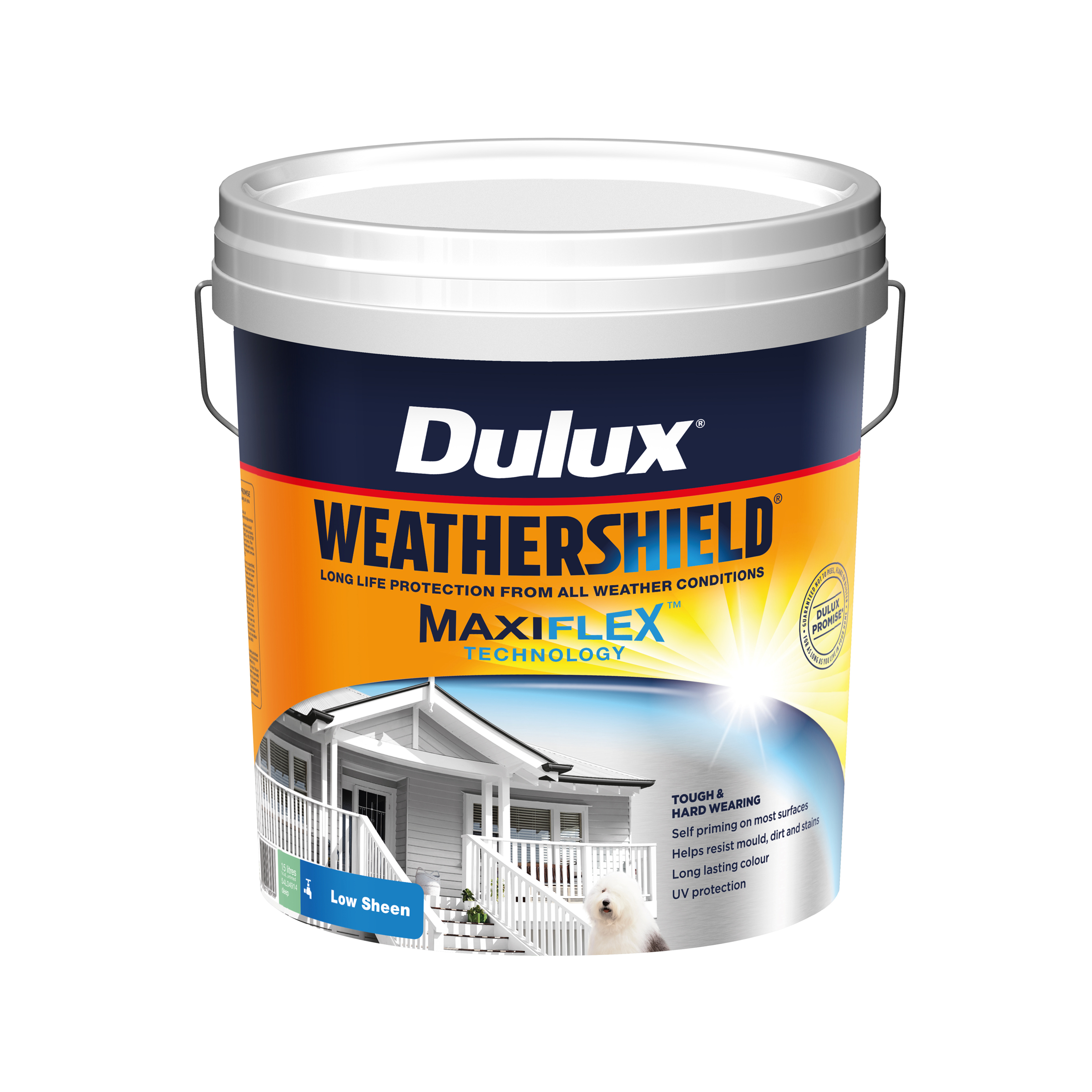 Dulux Weathershield Low Sheen Deep 15L Inspirations Paint