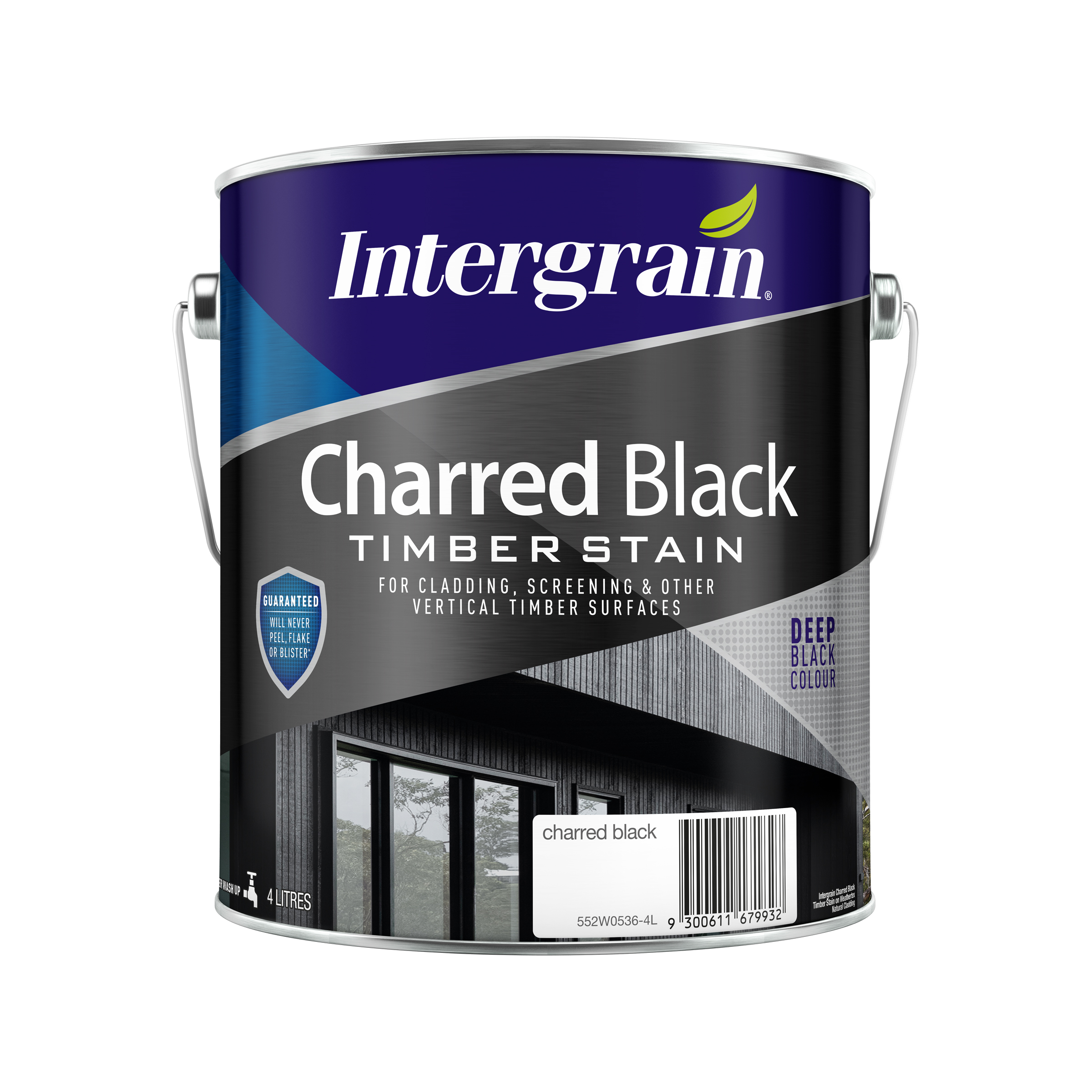 Intergrain Charred Black Timber Stain 4L Inspirations Paint