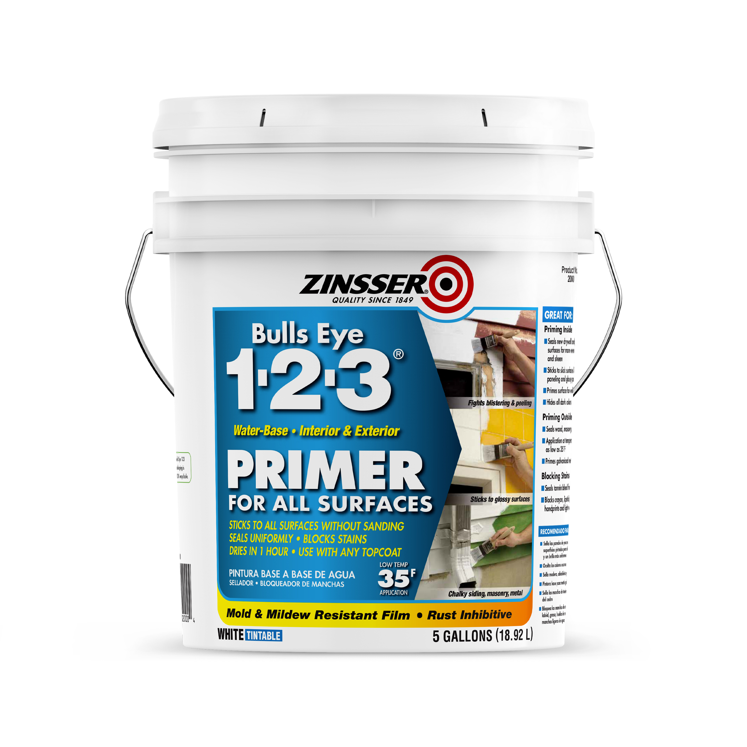 Zinsser Bulls Eye 123? Undercoat Primer, Sealer And Stain Blocker