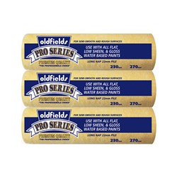Oldfields Pro-Series Long Nap 22mm x 270mm 3 Pack