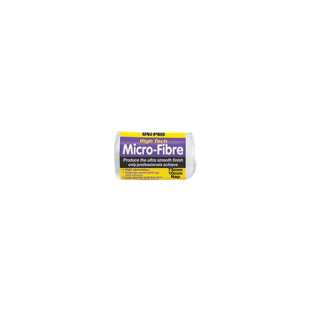Uni-Pro High Tech Microfibre Roller Cover 10mm x 75mm