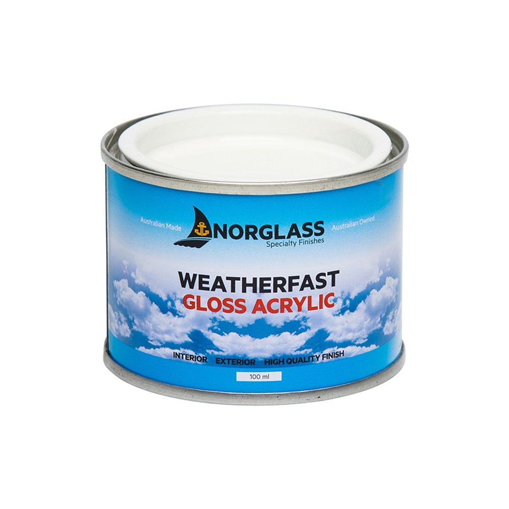 Norglass Weatherfast Acrylic Gloss White 100ml
