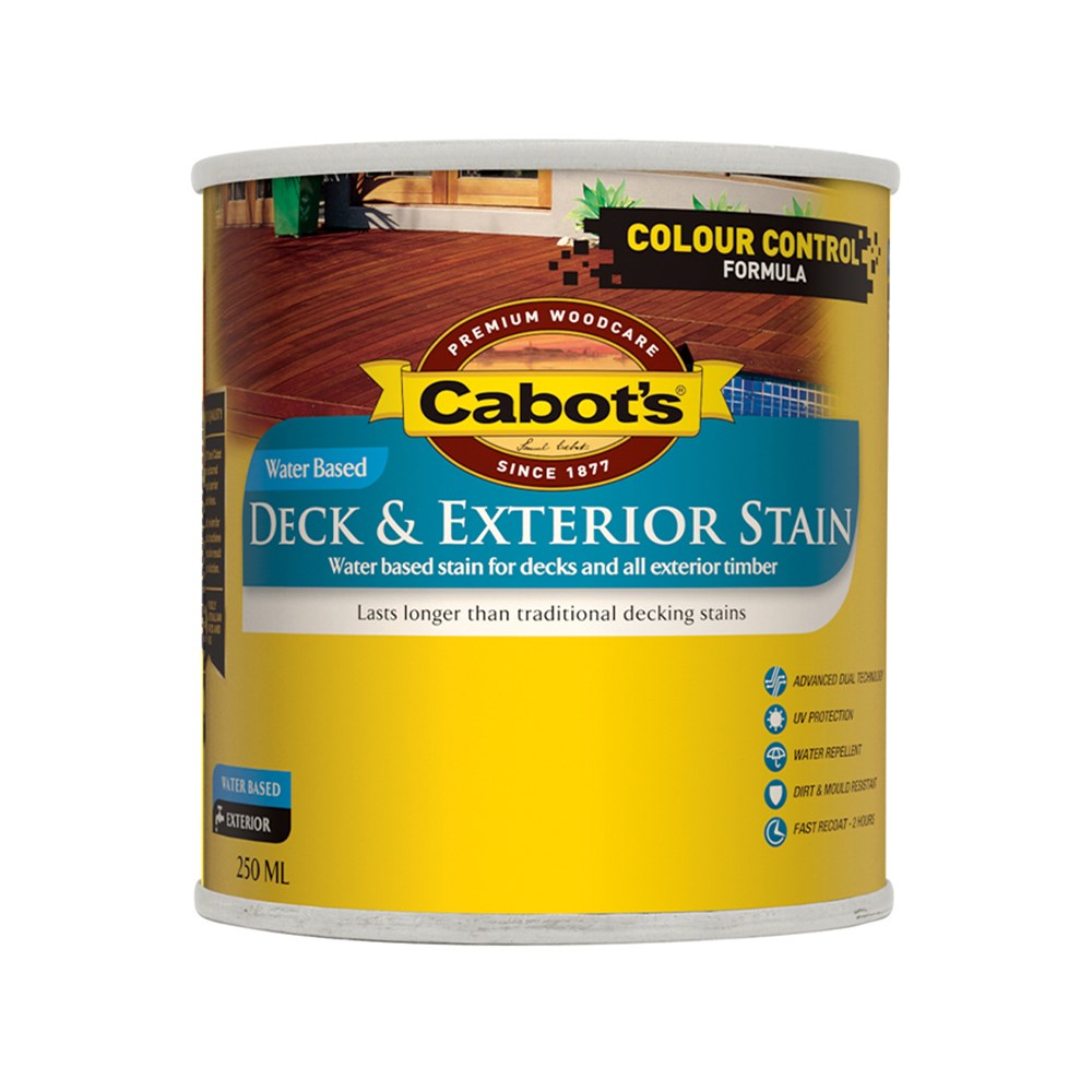 Cabot's Deck & Exterior Stain Water Based Merbau 250ml