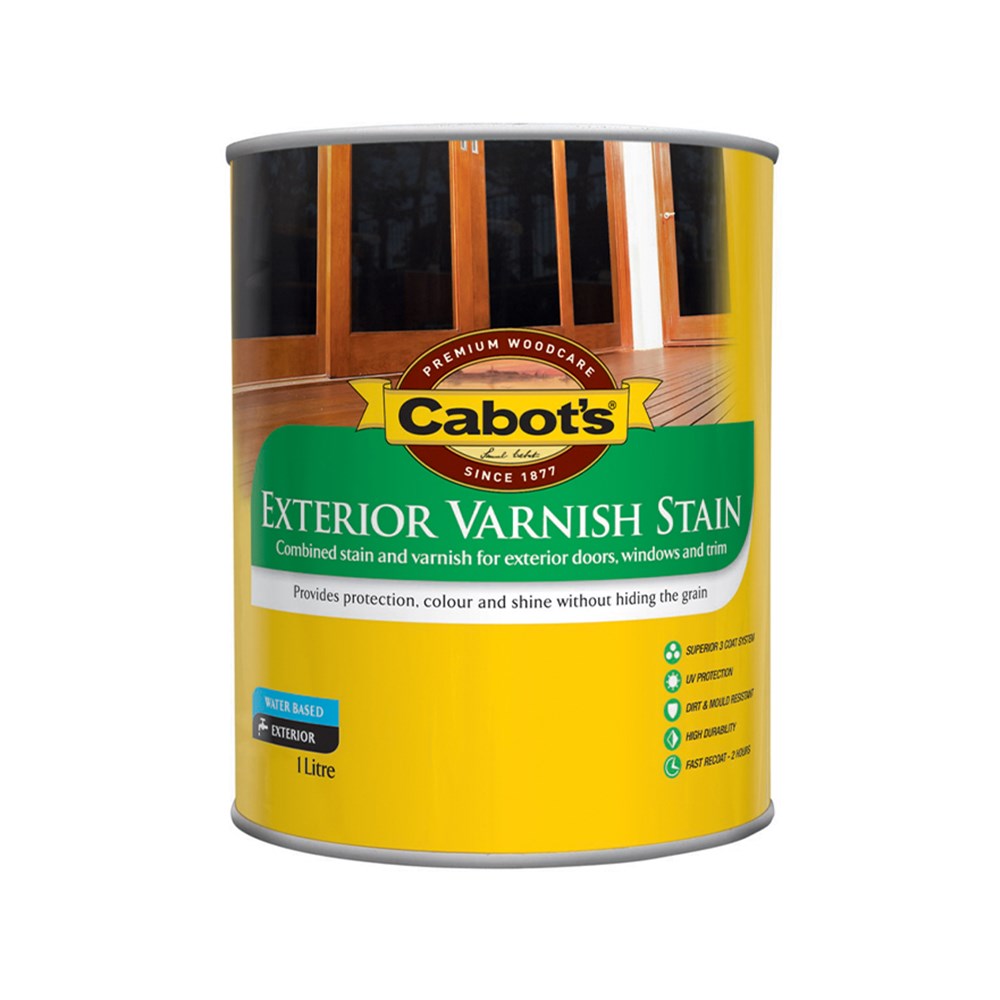 Cabot's Exterior Varnish Stain Teak 1L