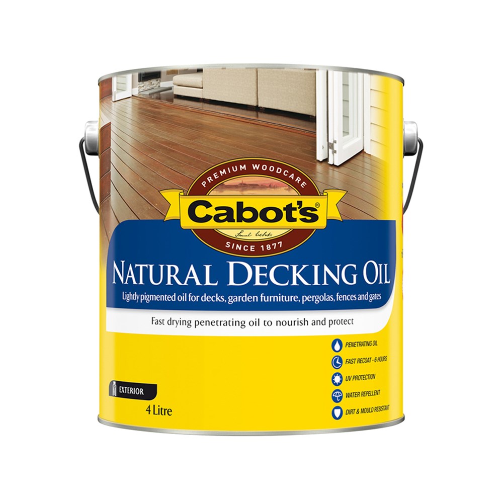Cabot's Natural Decking Oil Jarrah 4L