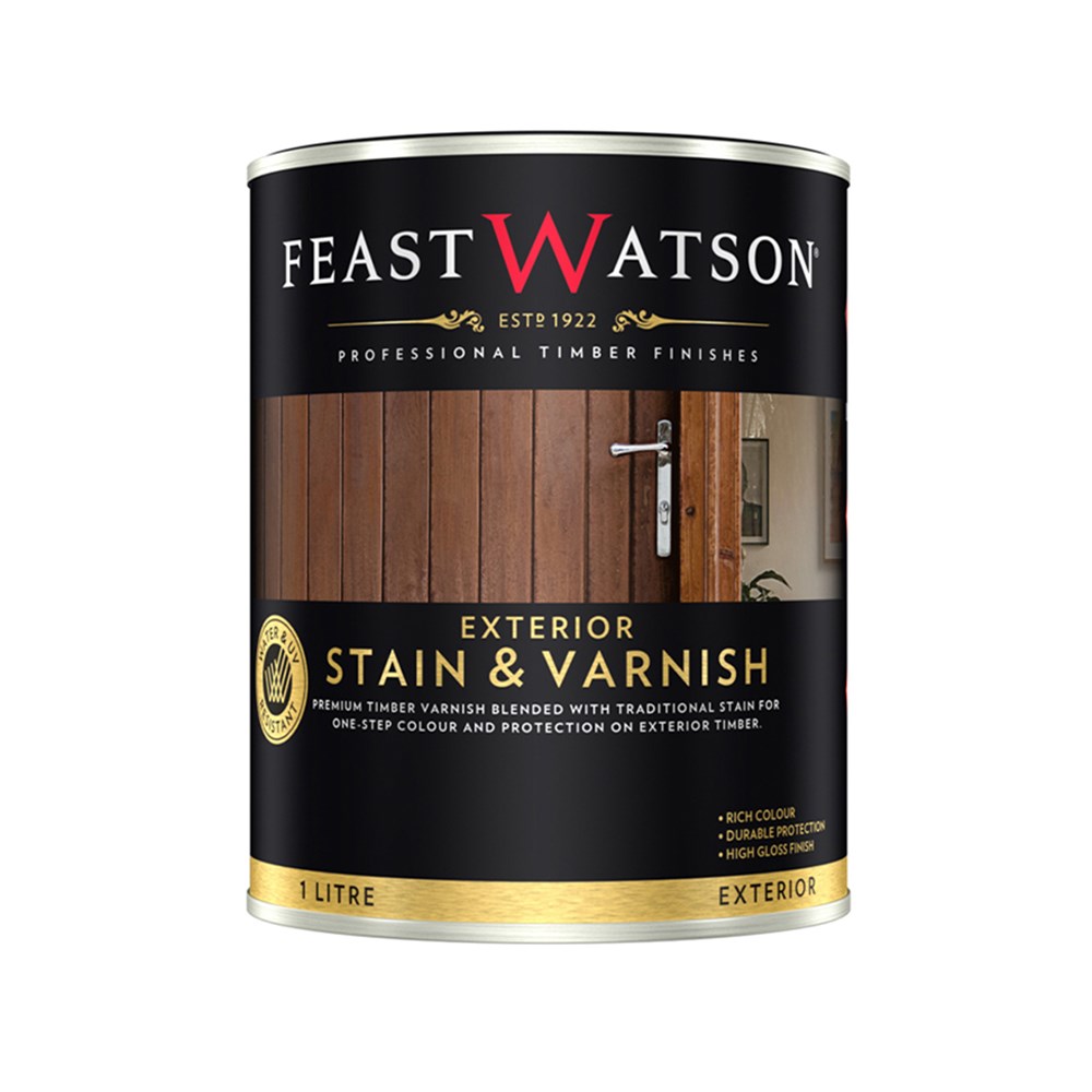 Feast Watson Exterior Stain & Varnish Swan River Jarrah 1L