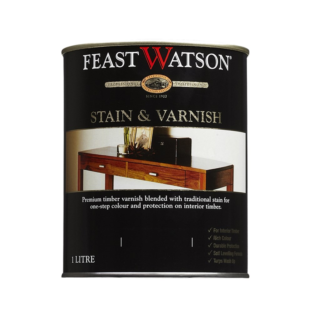 Feast Watson Stain & Varnish Gloss Black Japan 250ml