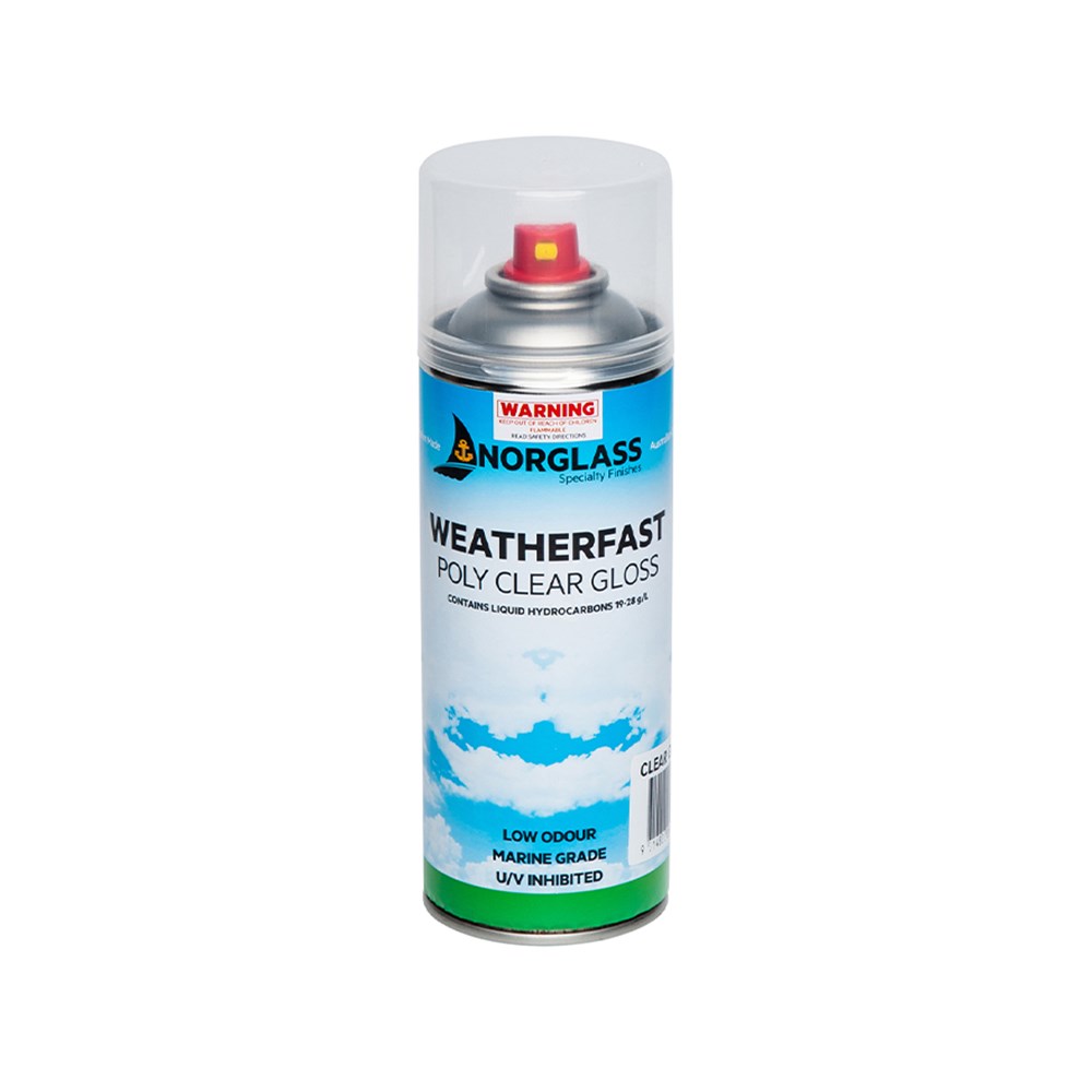 Norglass Weatherfast Poly Clear Aerosol Gloss 300g