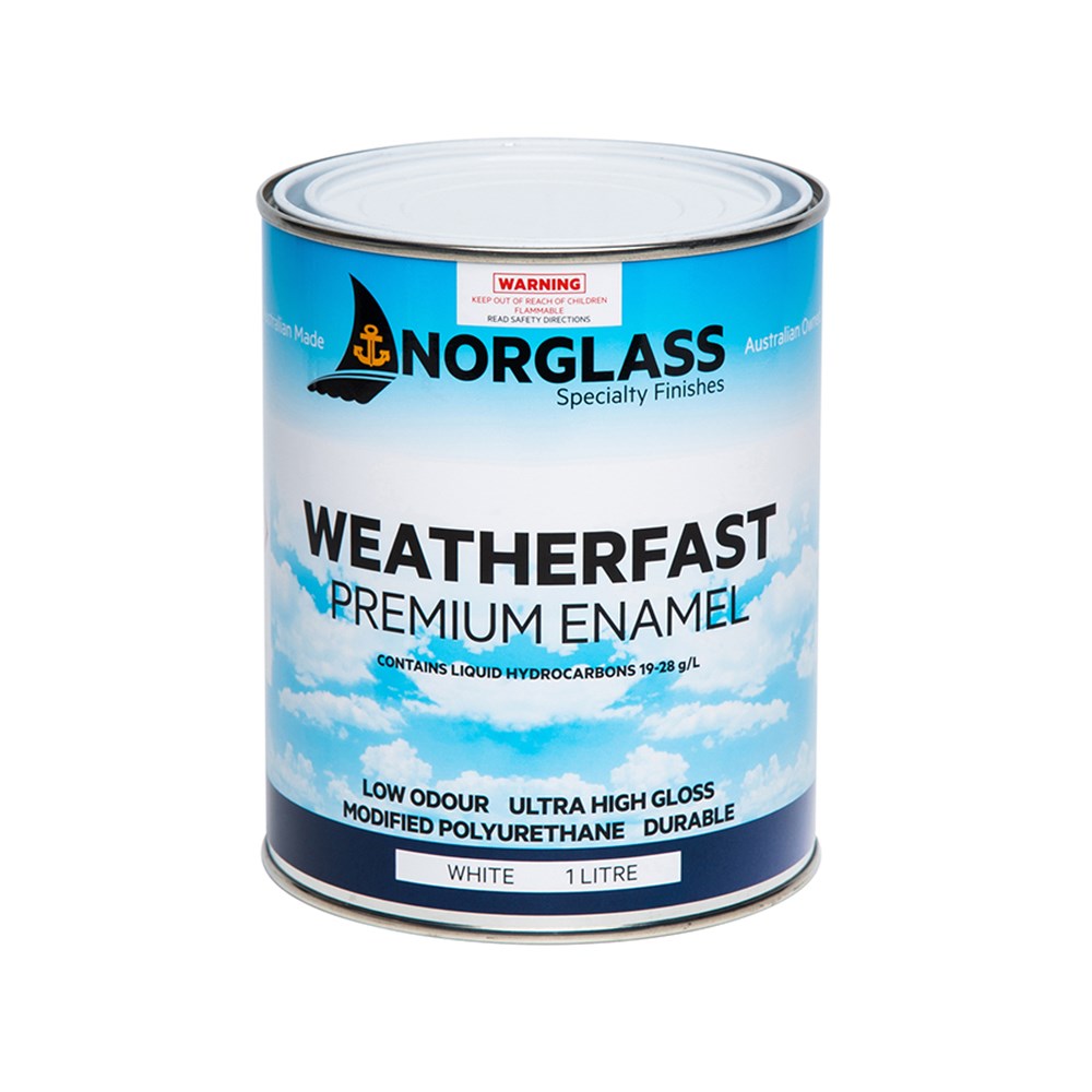 Norglass Weatherfast Premium Enamel Gloss Teal 1L