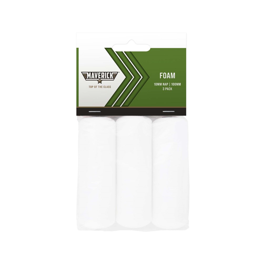maverick-minirollers-foam-100mm-3pack