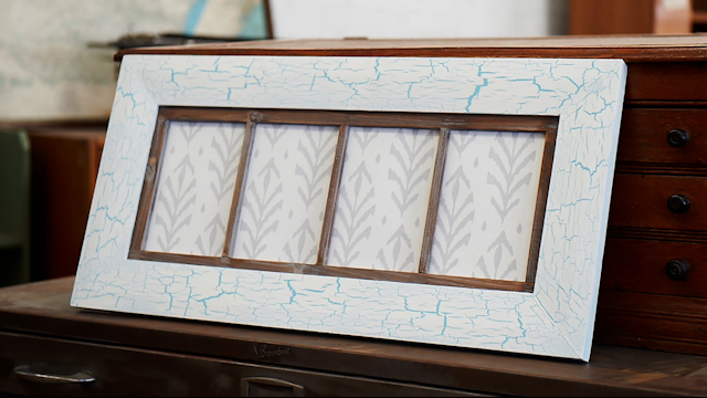 Achieve the aged antique crackle effect